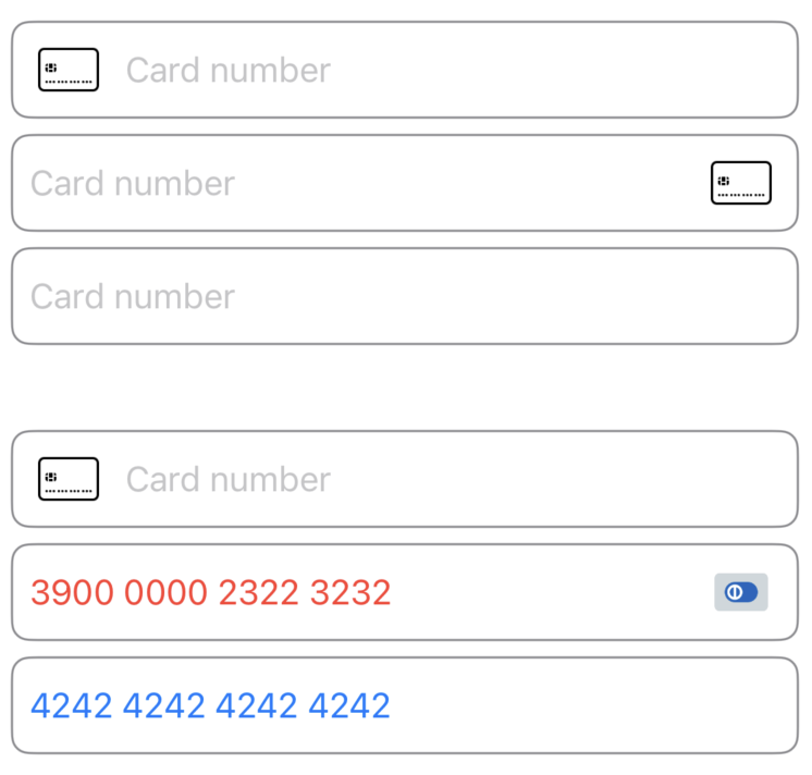 CardNumberView