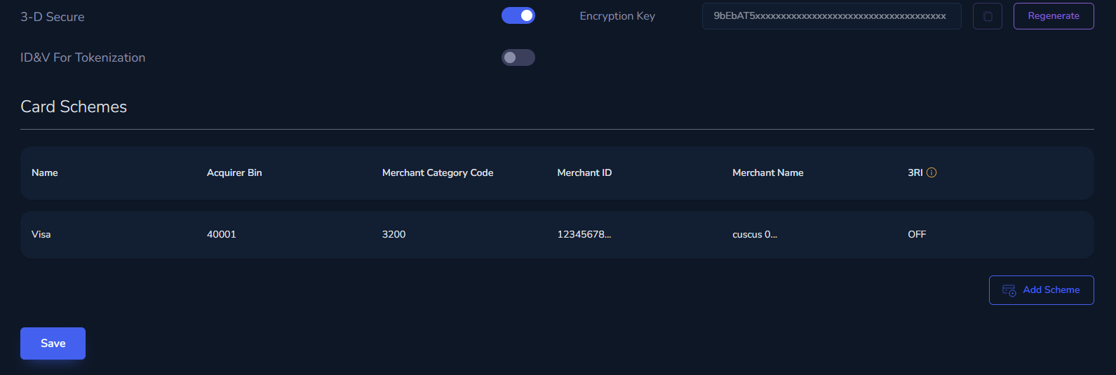 3-D Secure Configuration